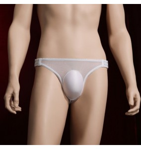 Feeetmoi - Men's Adjustable Sheer Underwear (White)